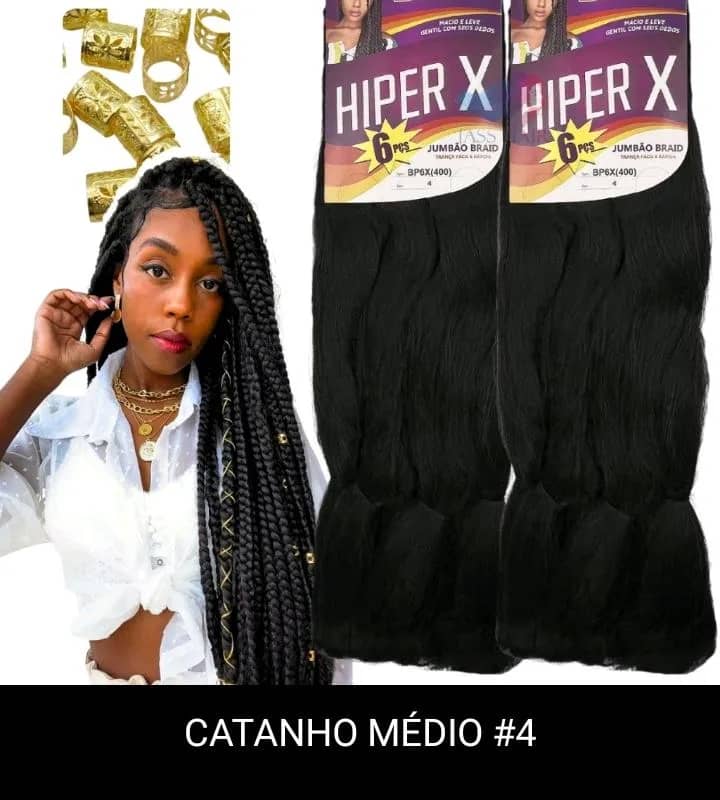 Imagem da campanha 1 Box braids com material incluso