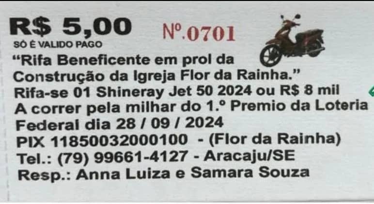 Imagem da campanha Contribuição para Construção da Igreja Flor da Rainha