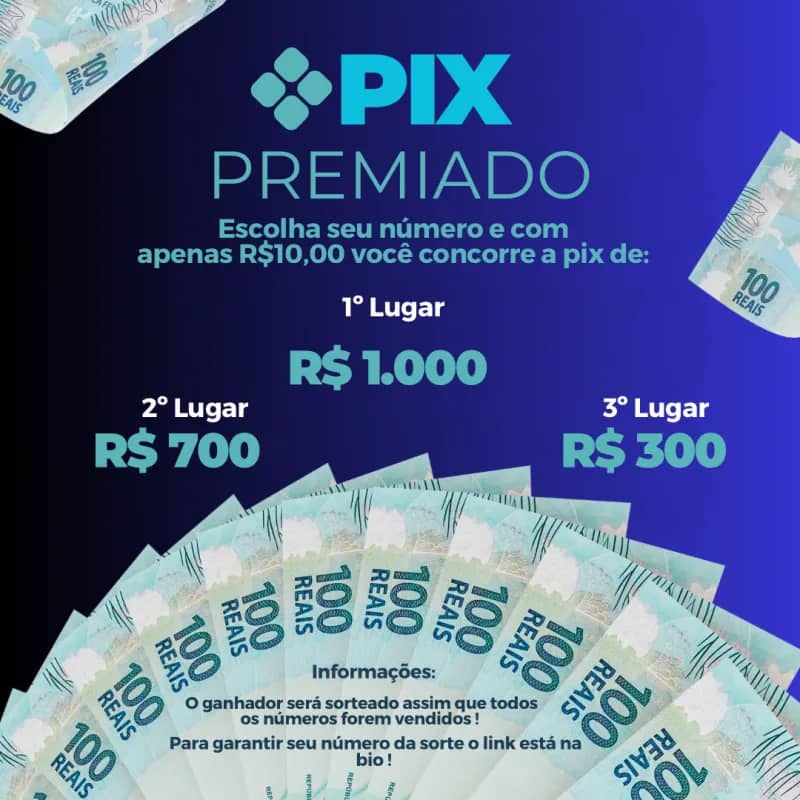 Imagem da campanha Pix premiado