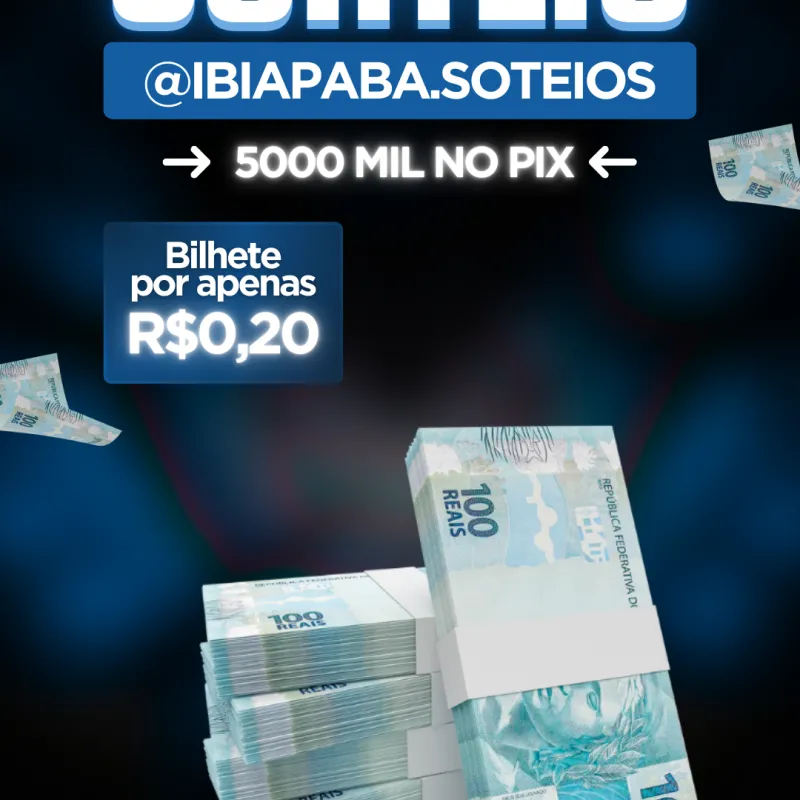 Imagem da campanha 1°edição Pix de 5 mil 💸🙏
