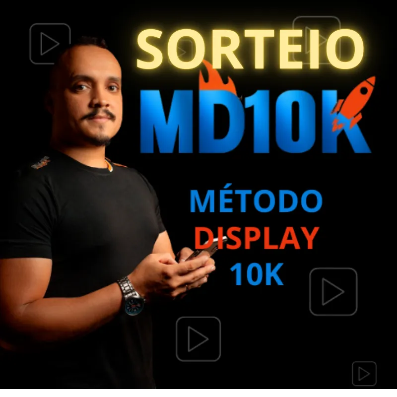 Imagem da campanha SORTEIO DO MÉTODO DISPLAY 10K