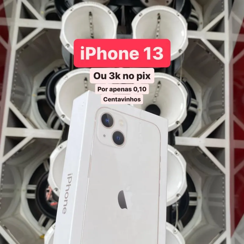 Imagem da campanha iPhone 13 ou 3k no pix