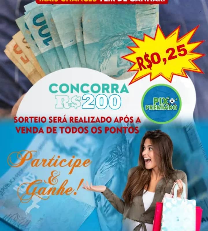 Imagem da campanha GANHE 200 NO PIX