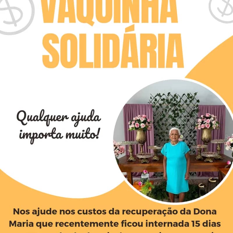 Imagem da campanha Recuperação Dona Maria