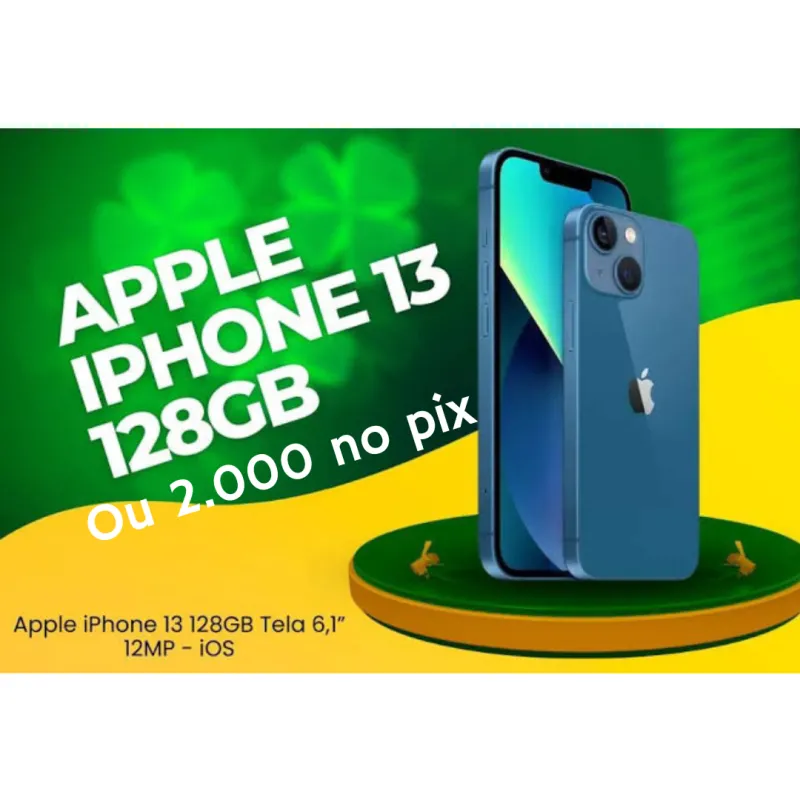 Imagem da campanha iPhone 13 ou 2.000 no pix