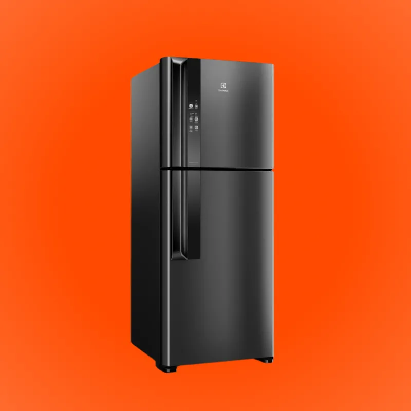 Imagem da campanha Geladeira Electrolux Frost Free Inverter 431L AutoSense Duplex Cor Black Inox Look
