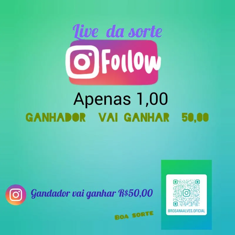 Imagem da campanha Live da sorte