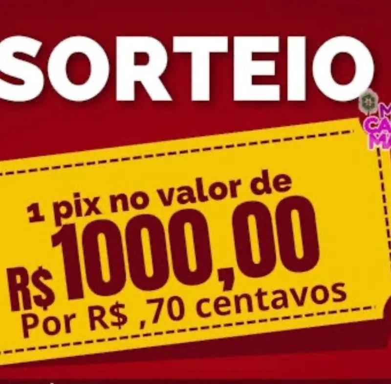 Imagem da campanha SORTEIO DE R$ 1.000,00