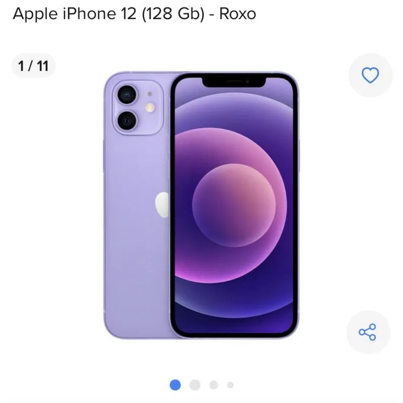 Imagem da campanha iPhone 12 (128 Gb) ou 2 mil no Pix !!!