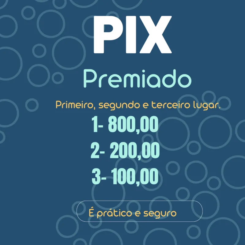 Imagem da campanha Pix premiado