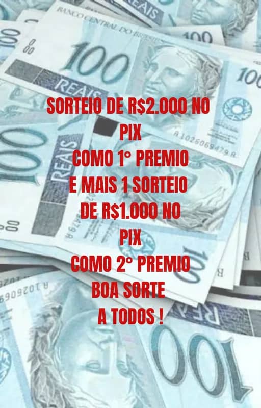 Imagem da campanha Sorteio pix da sorte