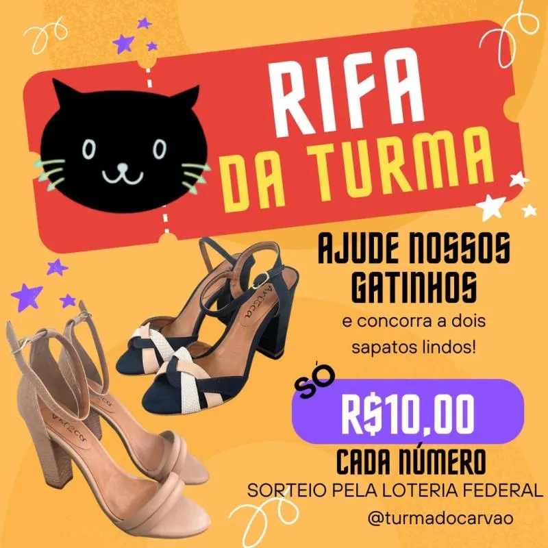Imagem da campanha Rifa turma do carvão