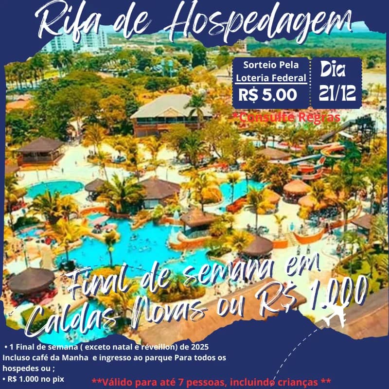Imagem da campanha Dia das Crianças em Caldas Novas até 7 pessoas.