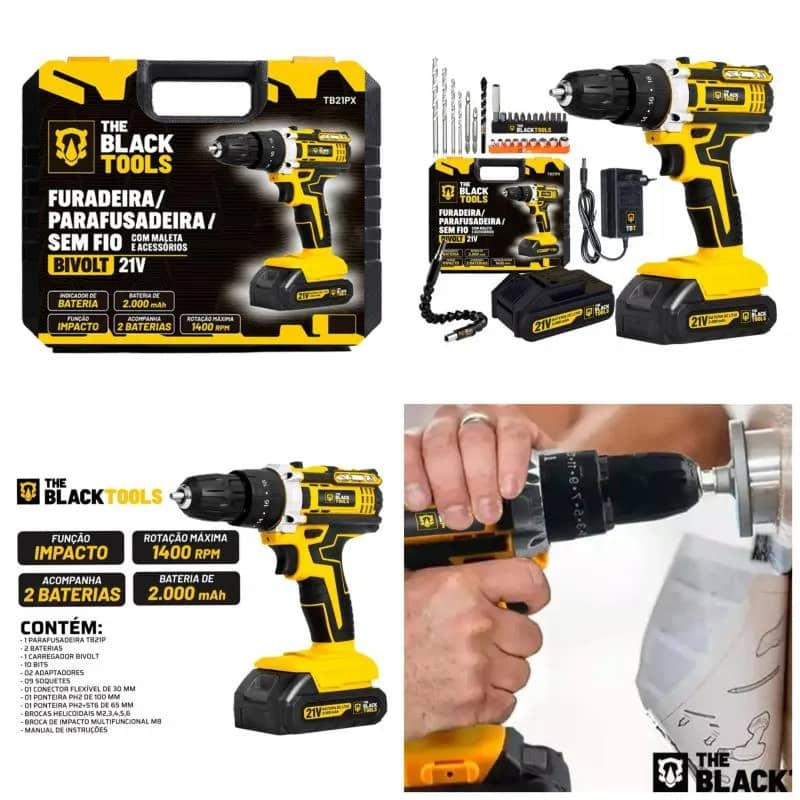 Imagem da campanha SUPER FURADEIRA PARAFUSADEIRA SEM FIO