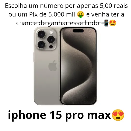 Imagem da campanha iPhone 15 pro Max
