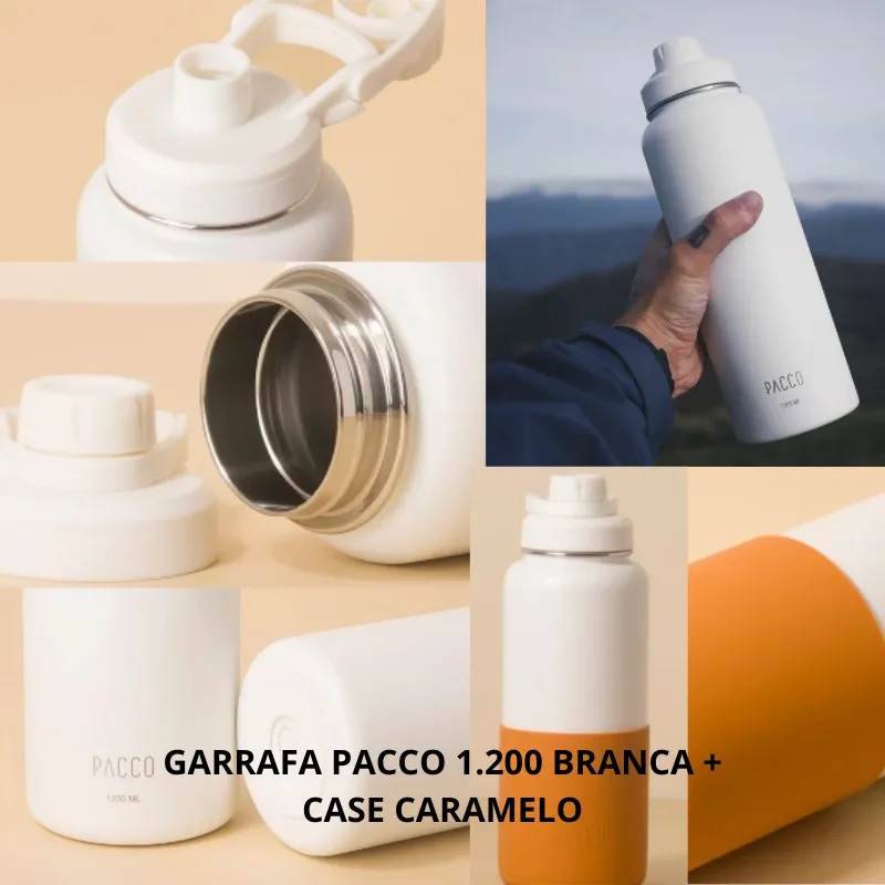Imagem da campanha GARRAFA PACCO 1.200 BRANCA + CASE