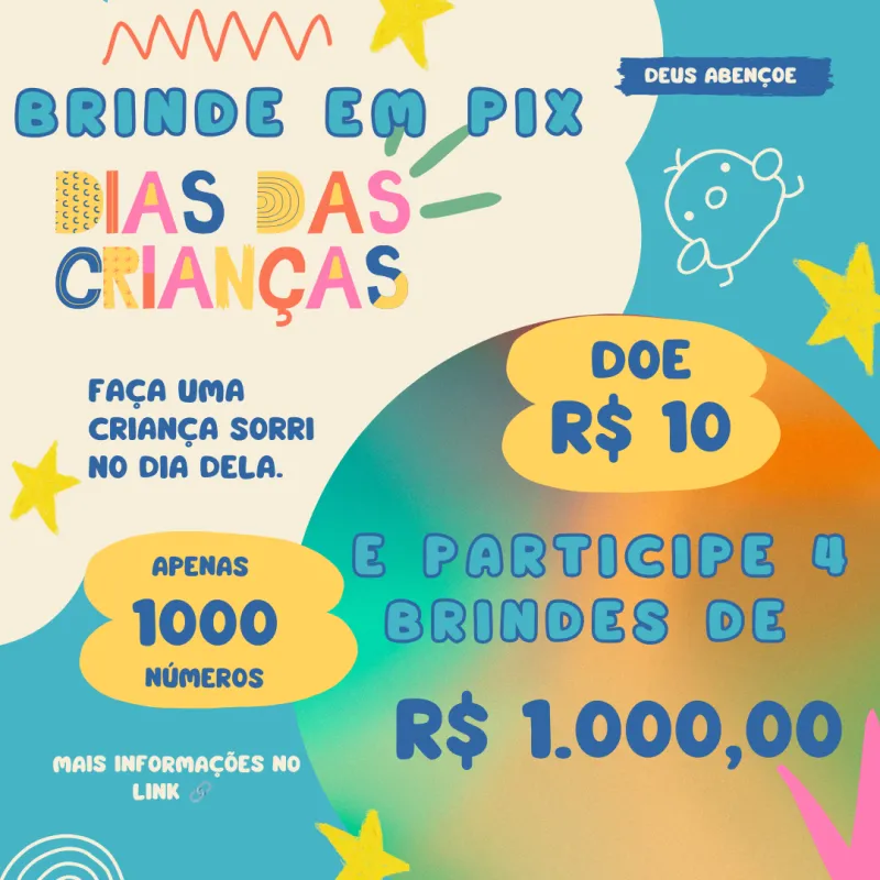 Imagem da campanha Em prol ao dia das crianças