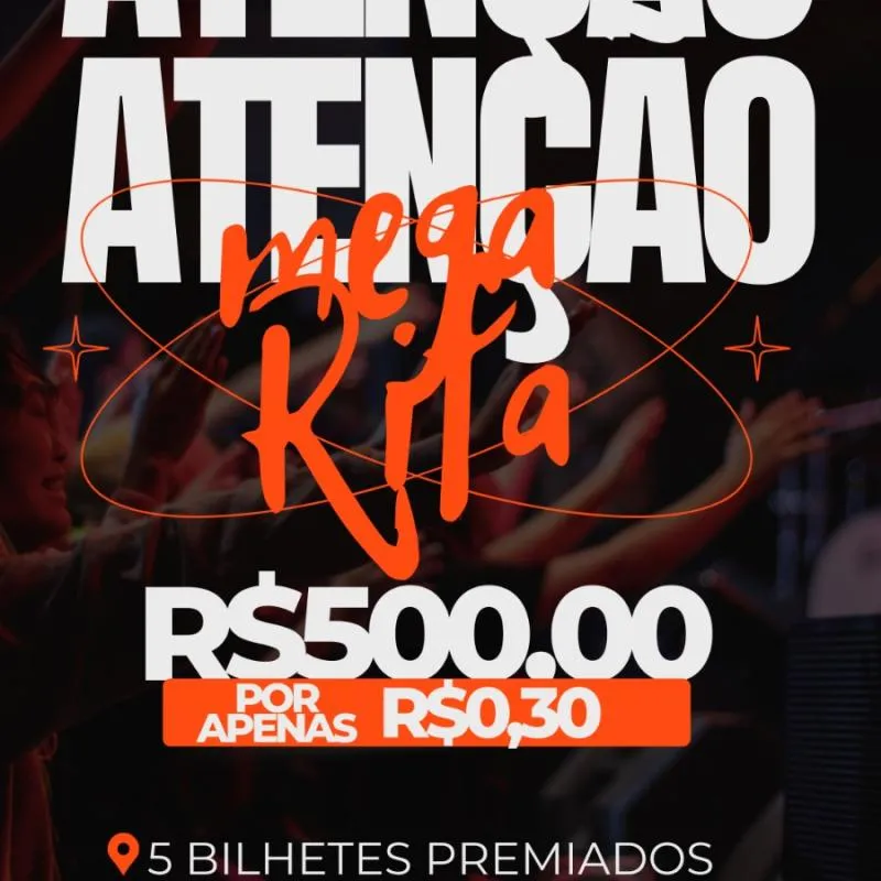 Imagem da campanha Mega Rifa: Concorra a R$ 500 no PIX por Apenas R$ 0,30!