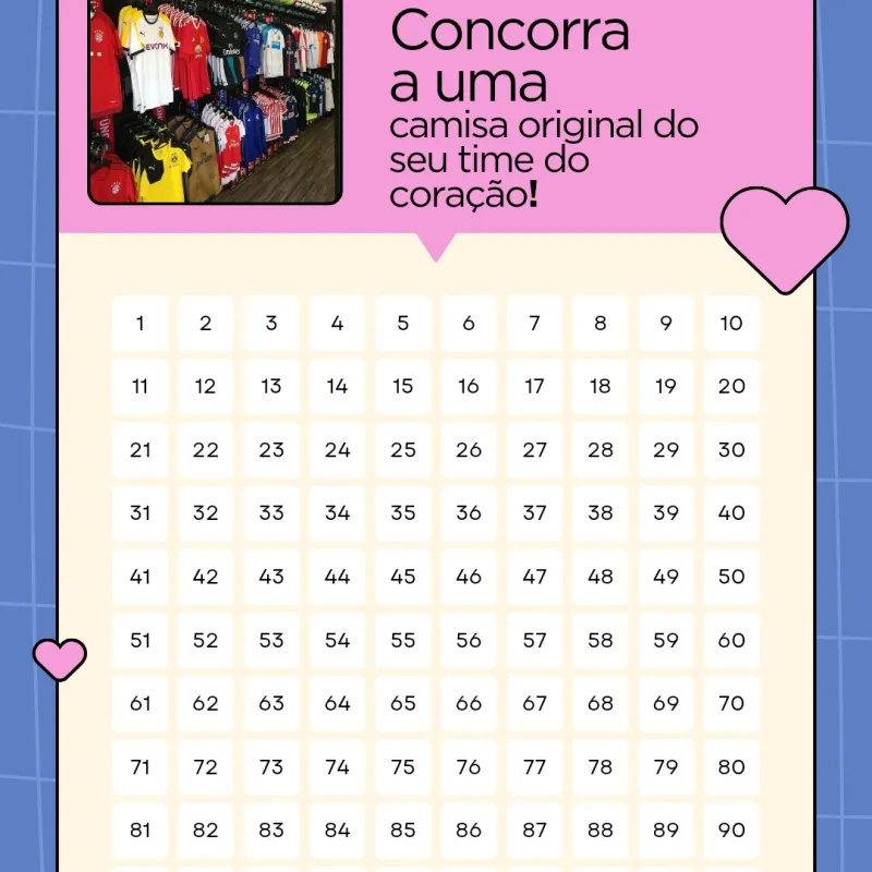 Imagem da campanha Concorra a uma camisa original do seu time do coração