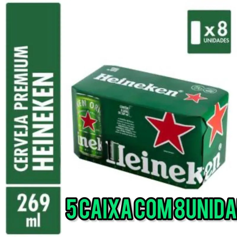 Imagem da campanha 5caixa de 269ml x8 HEINEKEN