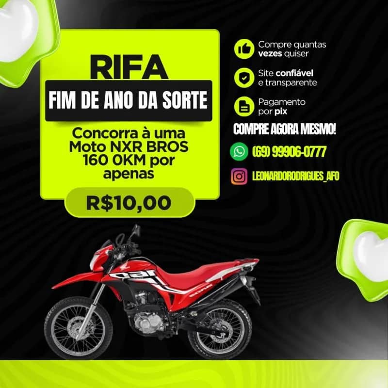 Imagem da campanha RIFA FIM DE ANO DA SORTE