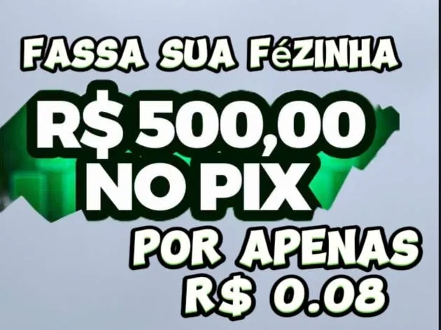 Imagem da campanha Teste sua sorte 500 reais no pix sorteio pela loteria federal