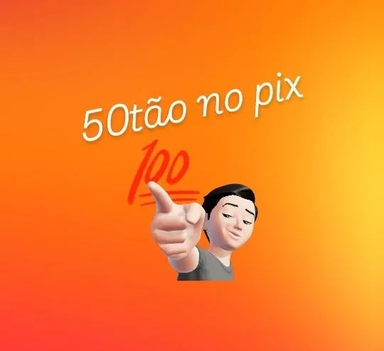 Imagem da campanha 50tão no pix