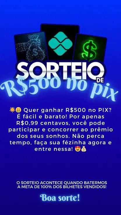 Imagem da campanha Pix Instantâneo: Ganhe R$500 Agora