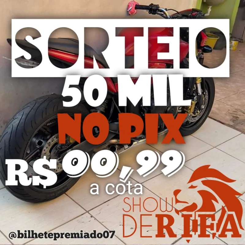 Imagem da campanha SORTEIO DE 50MIL🍀