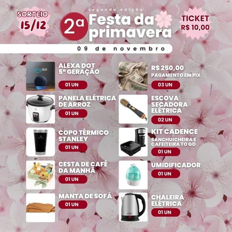 Imagem da campanha 2ª FESTA DA PRIMAVERA