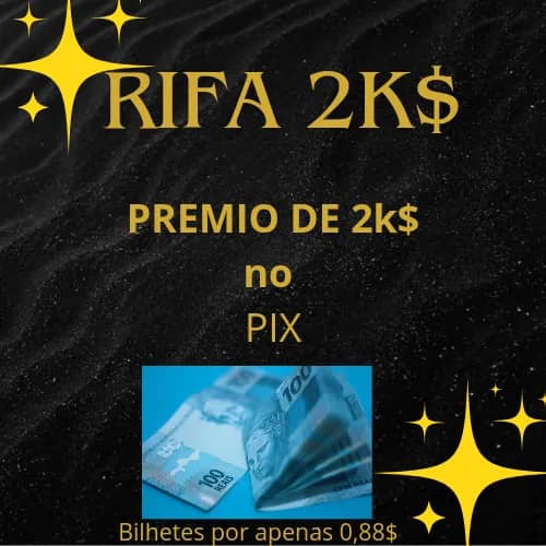 Imagem da campanha RIFA 2K