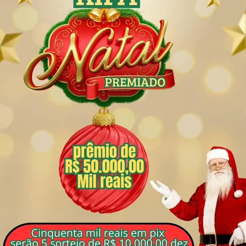 Imagem da campanha RIFA NATAL PREMIADO