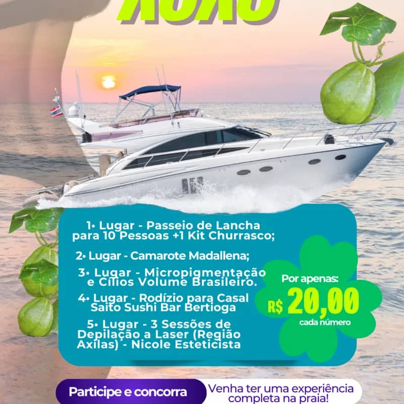 Imagem da campanha Sorteio da Xuxu