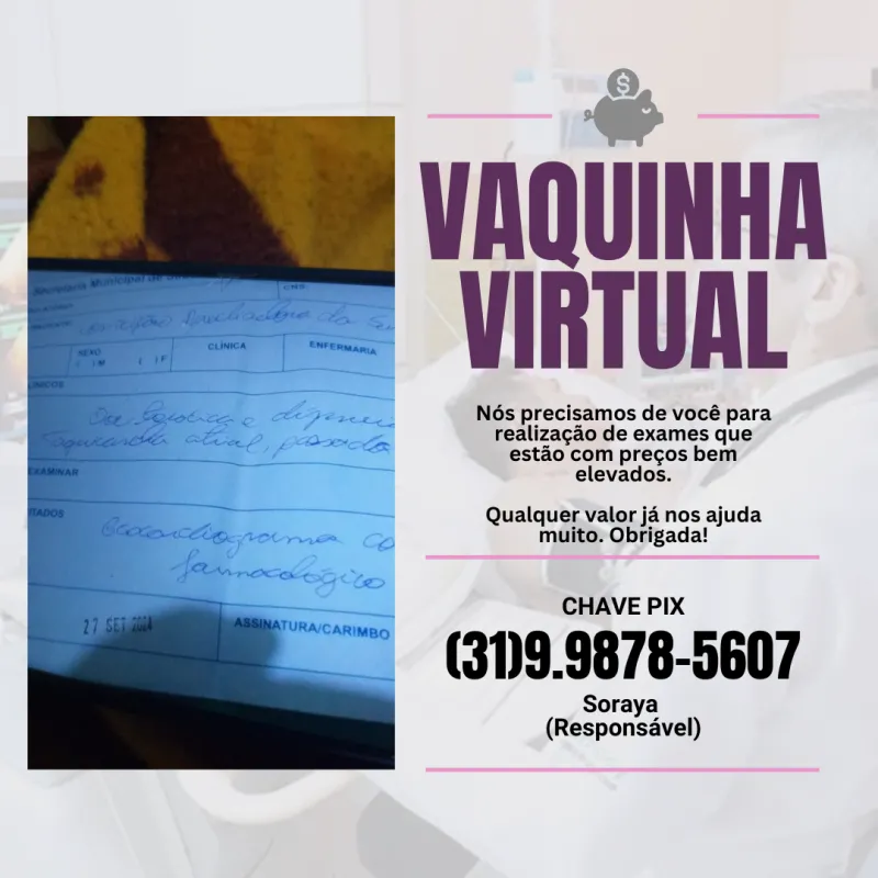 Imagem da campanha Vaquinha virtual