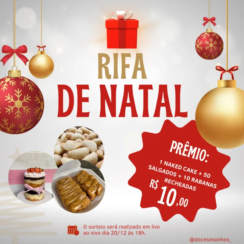 Imagem da campanha Rifa Natal 2024