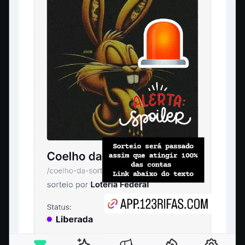 Imagem da campanha Coelho da sorte ☺️