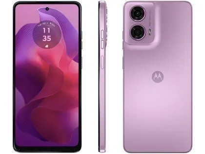 Imagem da campanha Smartphone Motorola Moto G24 128GB Rosa 4GB + 4GB RAM Boost 6,6" Câm. Dupla + Selfie 8MP Dual Chip