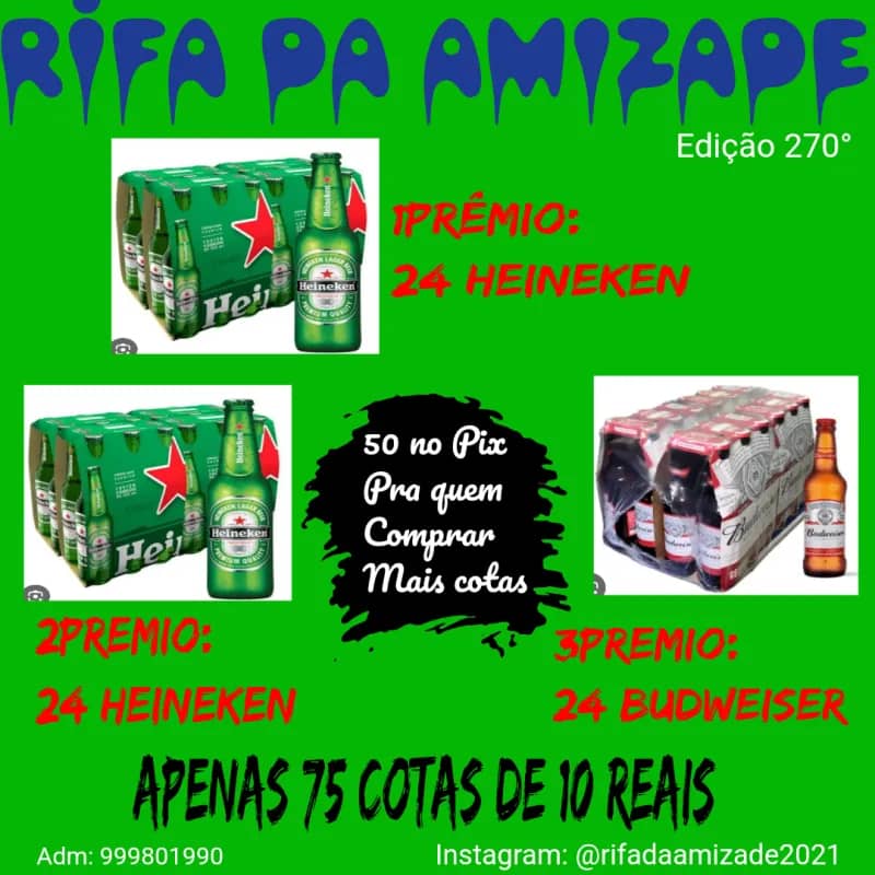 Imagem da campanha RIFA DA AMIZADE