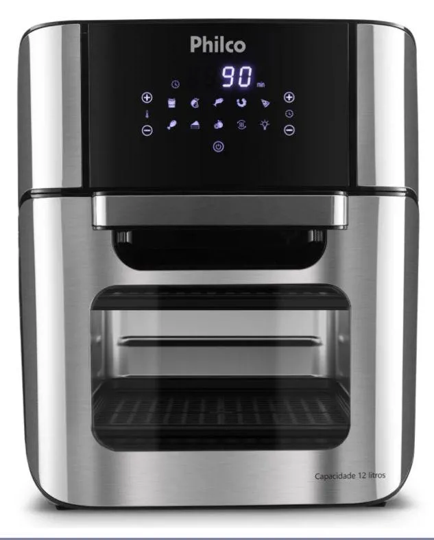 Imagem da campanha FRITADEIRA AIR FRYER PHILCO 12L PT PFR2200P 220V
