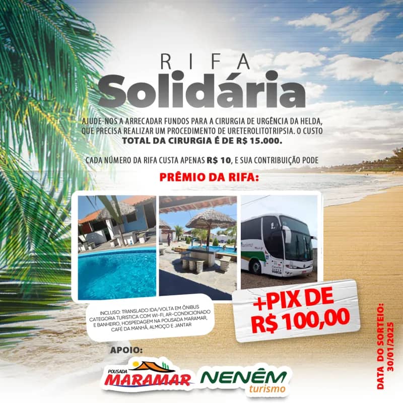 Imagem da campanha Rifa Solidaria