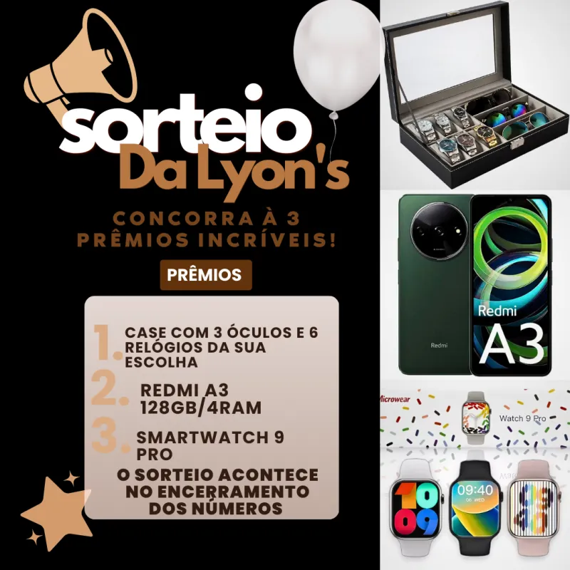 Imagem da campanha Show de prêmios da Lyon's