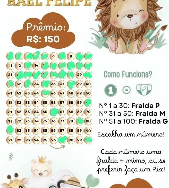 Imagem da campanha Cha rifa do rael