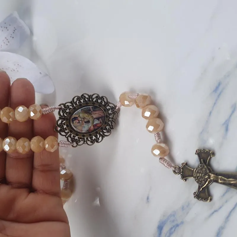 Imagem da campanha TERÇO DE SÃO JOSE ,CONTAS DE CRISTAL .   FRETE GRATIS AL