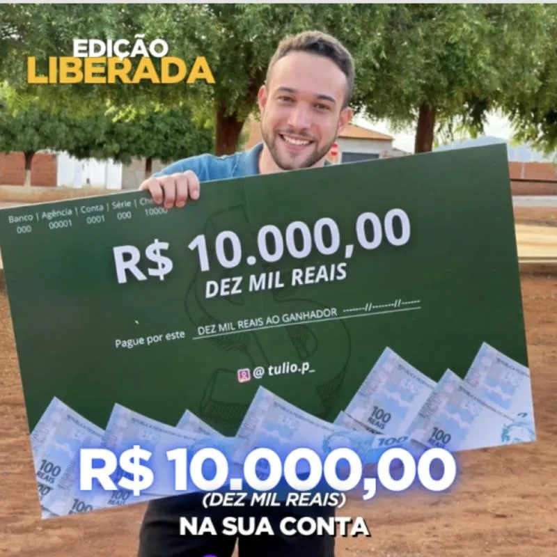 Imagem da campanha R$ 10.000,00 NA CONTA