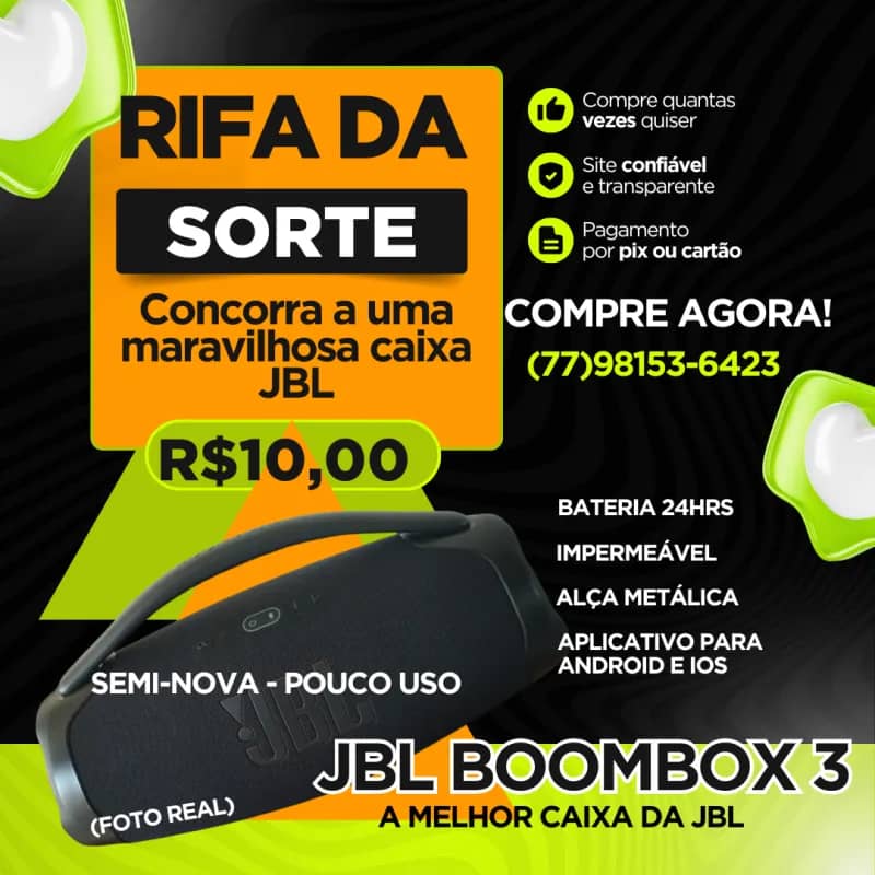 Imagem da campanha JBL BOOMBOX 3