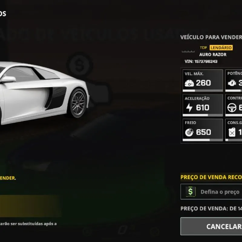 Imagem da campanha Rifa da Audi R8