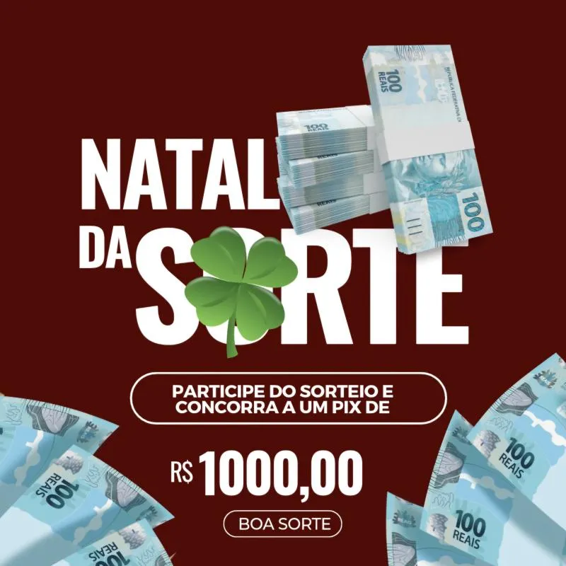 Imagem da campanha Natal da Sorte