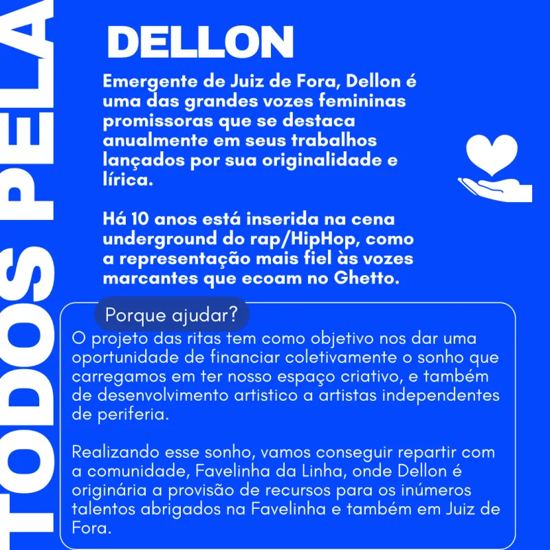 Imagem da campanha TODOS PELA DELLON💫