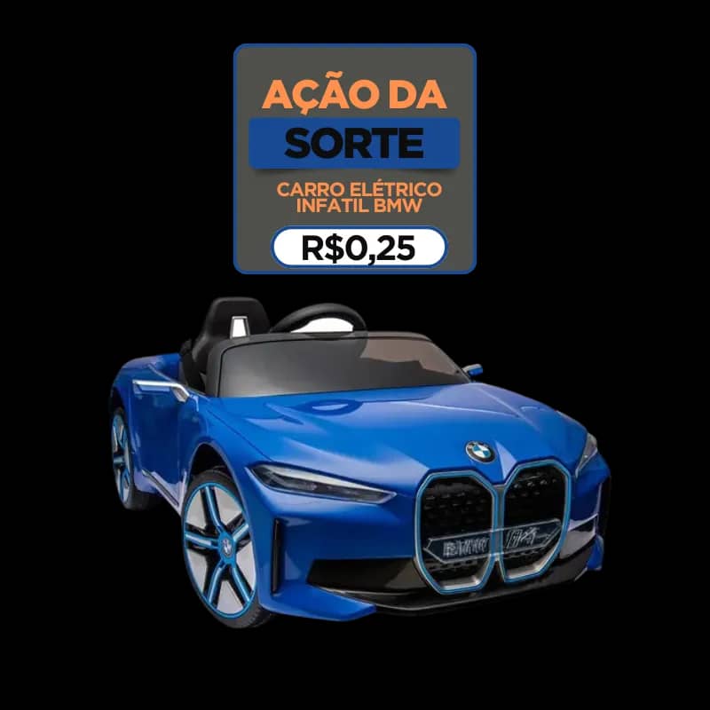 Imagem da campanha CARRO ELÉTRICO INFATIL BMWL14 12V COM CONTROLE REMOTO ZIPPY TOYS ORIGINAL