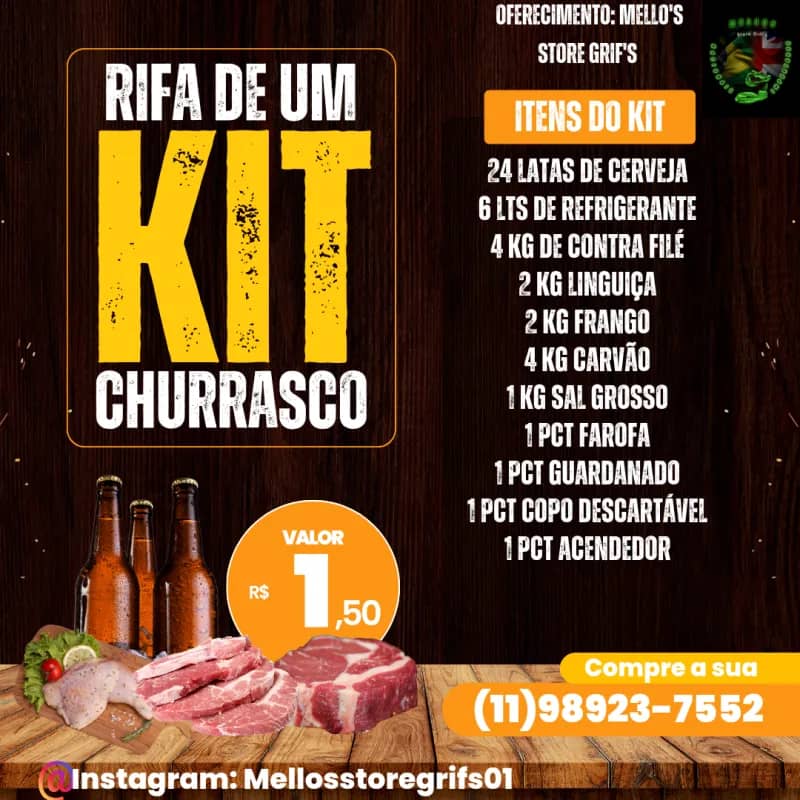 Imagem da campanha KIT CHURRASCO PREMIADO 🍀